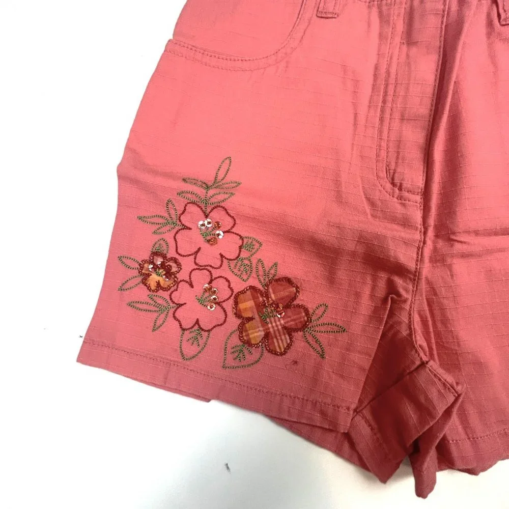 NWT Gymboree Girl Hibiscus Short & Ruffle Neck Hibiscus Tank Size 8 - Picture 3 of 7